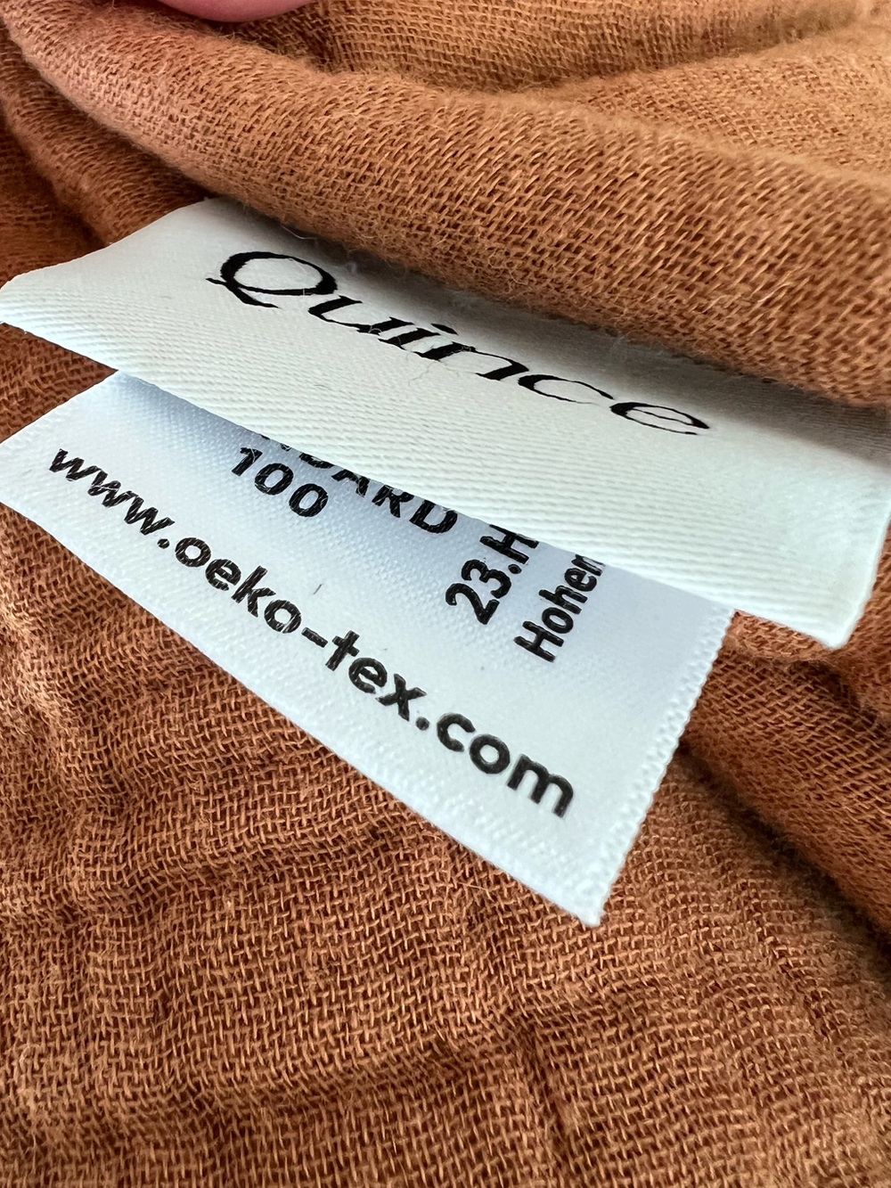 Quince Organic Airy Gauze Dream Quilt King/Cal King size Terracotta Cotton - Picture 7 of 7
